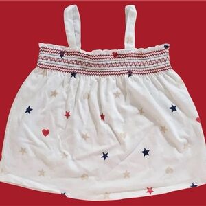 Carter's Americana Toddler Girls Flag Sleeveless Tank Top 5T New with Tags